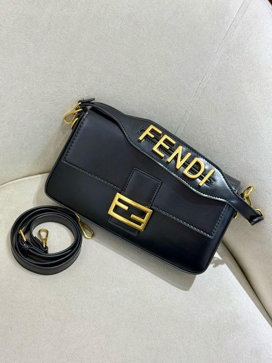 BOLSO TIPO BAGUETTE FND NEGRO